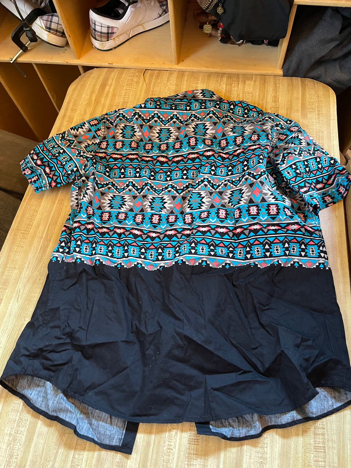 Vintage Enyce Aztec southwestern button up 2XL