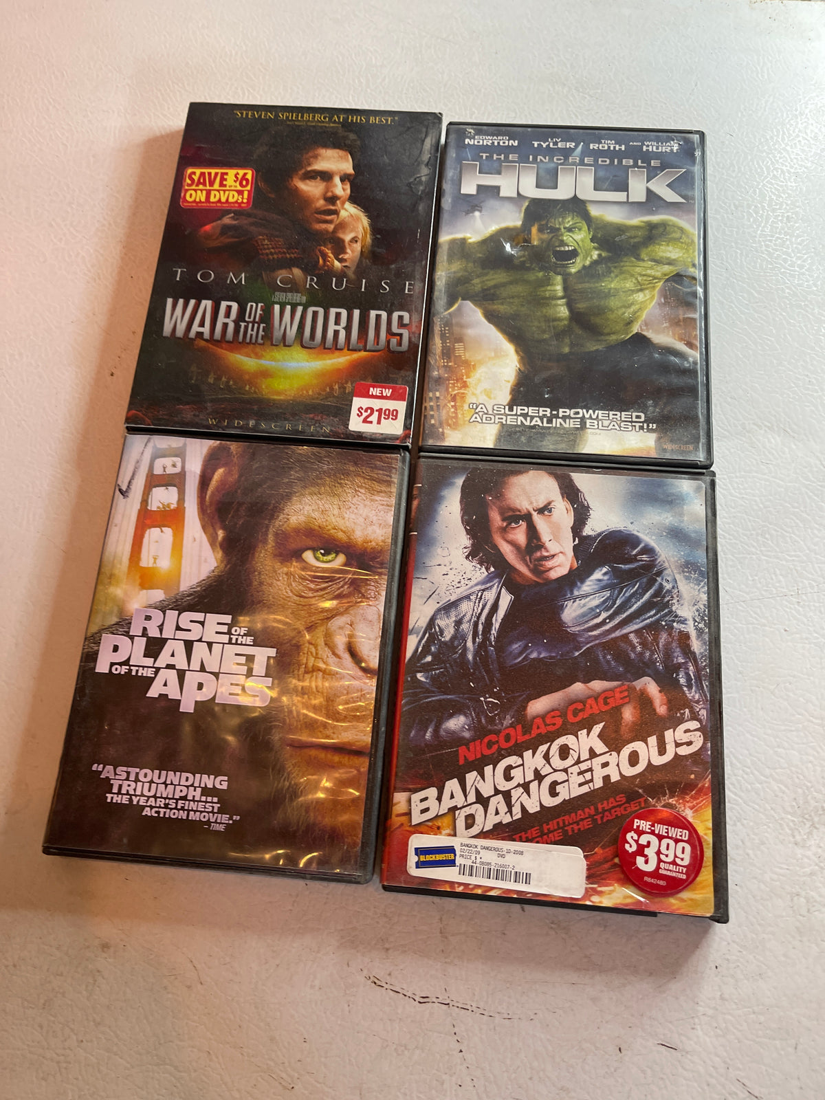 Action dvd lot