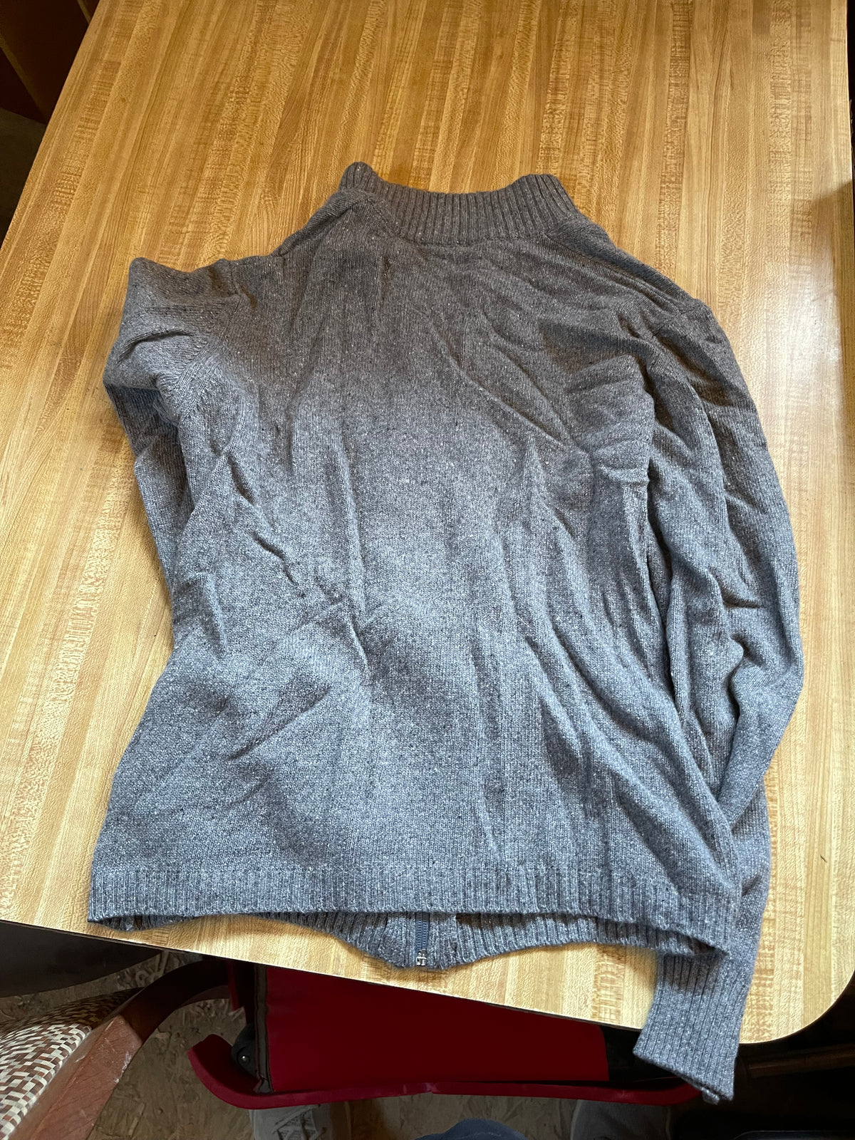 Cashmere full zip sweater medium Italian cashmere