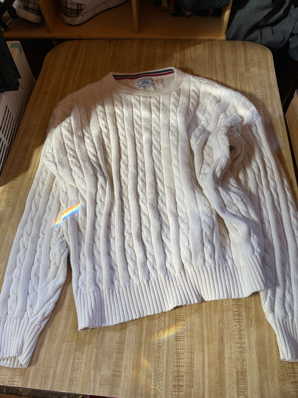 Vintage Hampton bay cable knit sweater xl