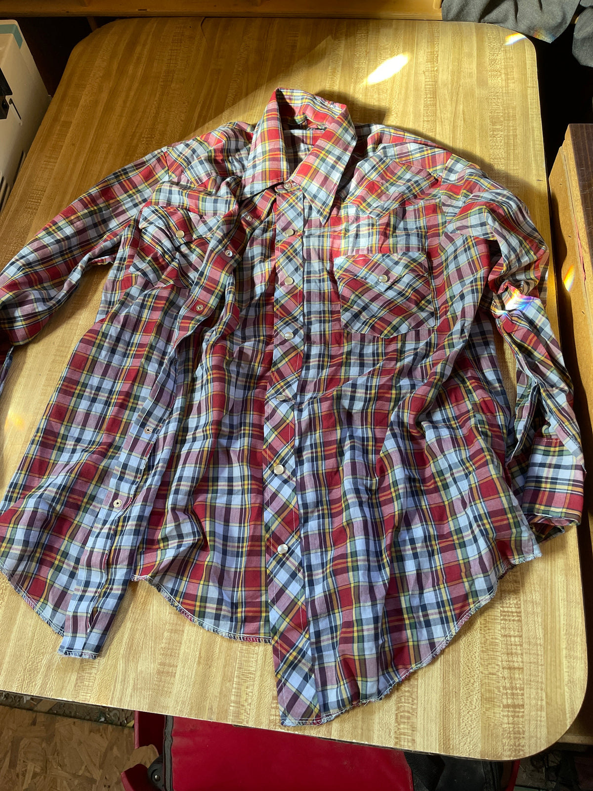 Vintage champion westerns Pearl snap xl