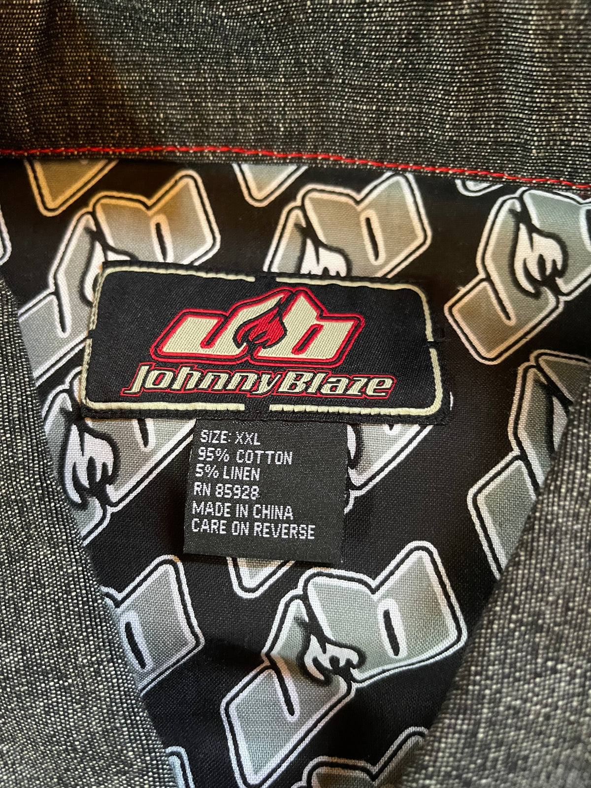 Vintage Johnny Blaze Denim Vest xxl