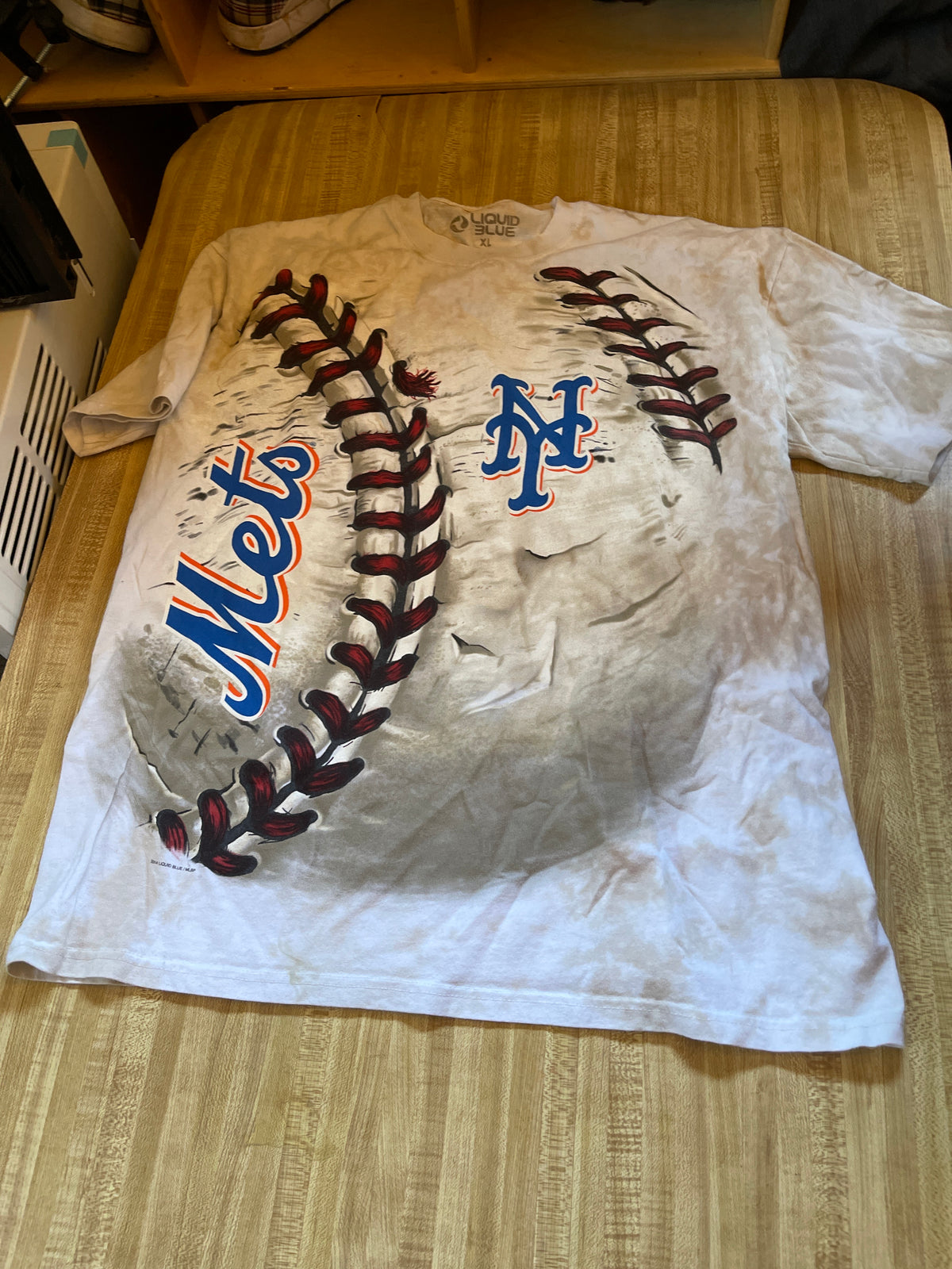 Liquid blue ny Mets t shirt xl