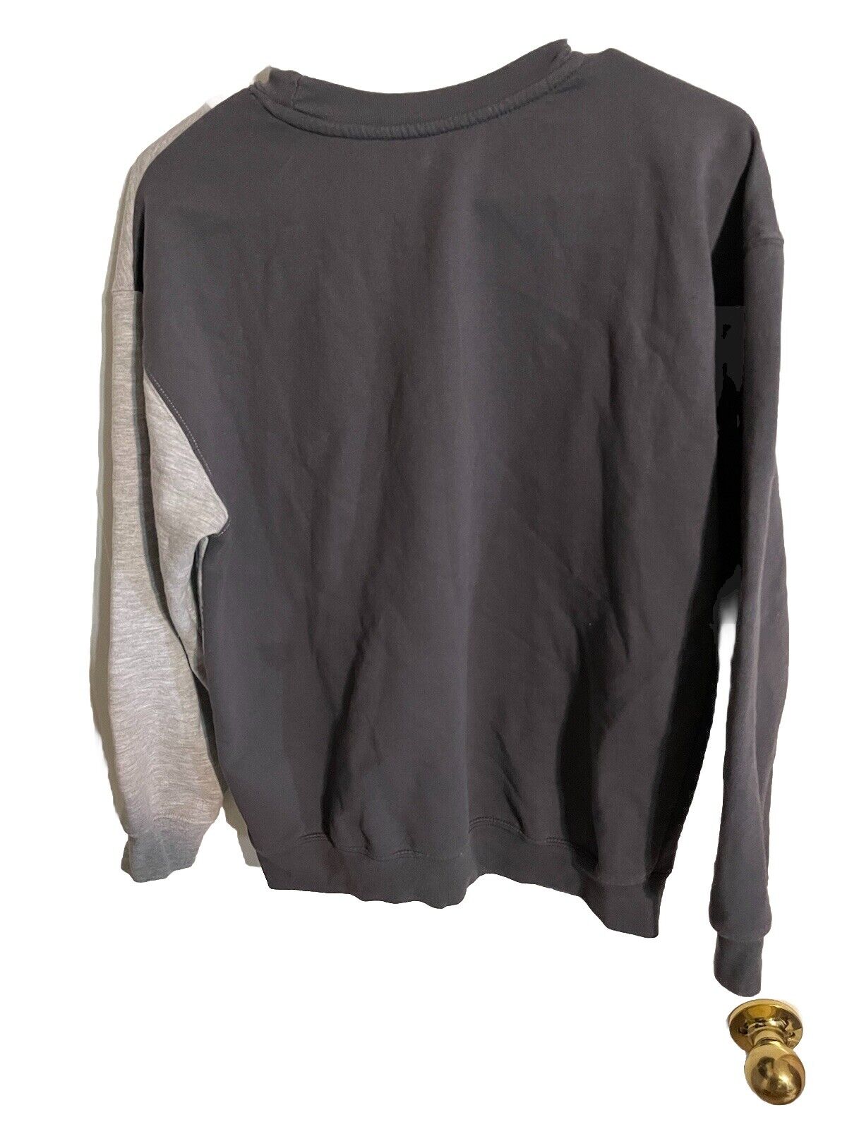 ACDC sweatshirt small with black front and gray sleeve from 1118 Emporium