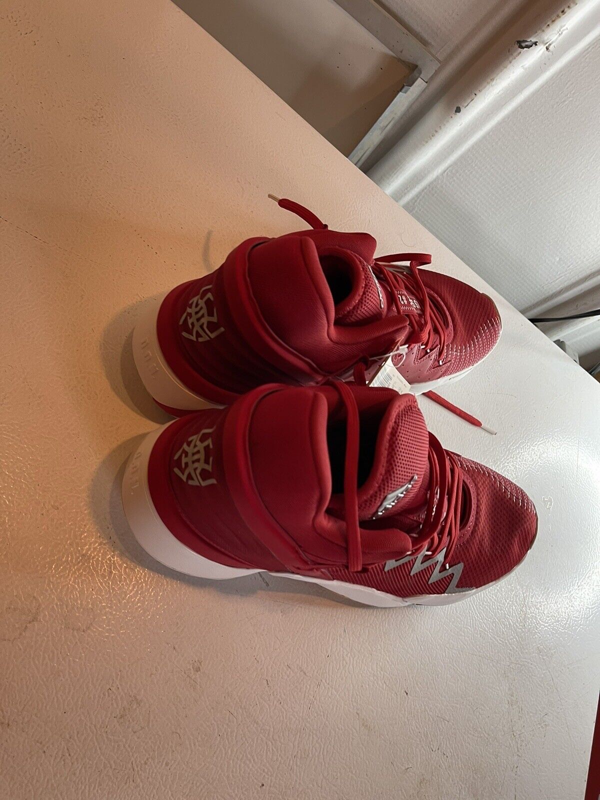 Red adidas d.o.n. issue 2 size 13.5 basketball shoes with white sole and laces