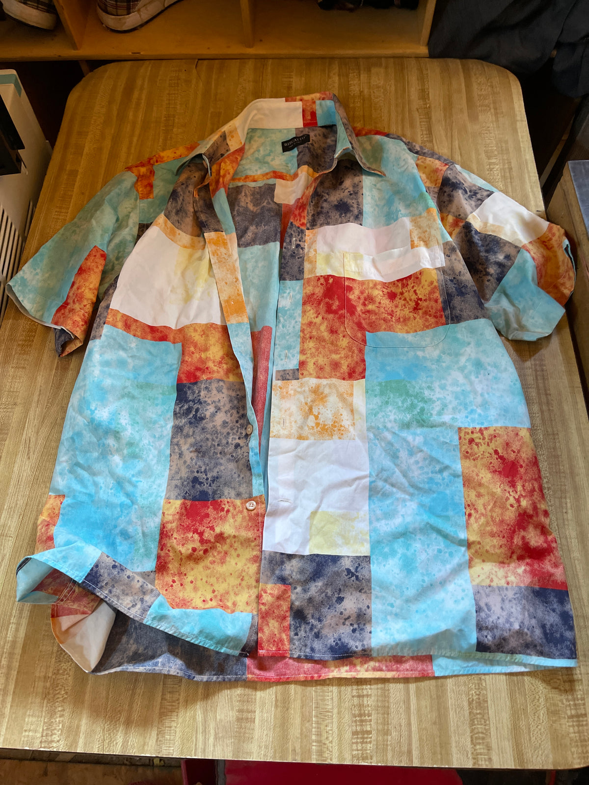 Riscatto button up Large patchwork