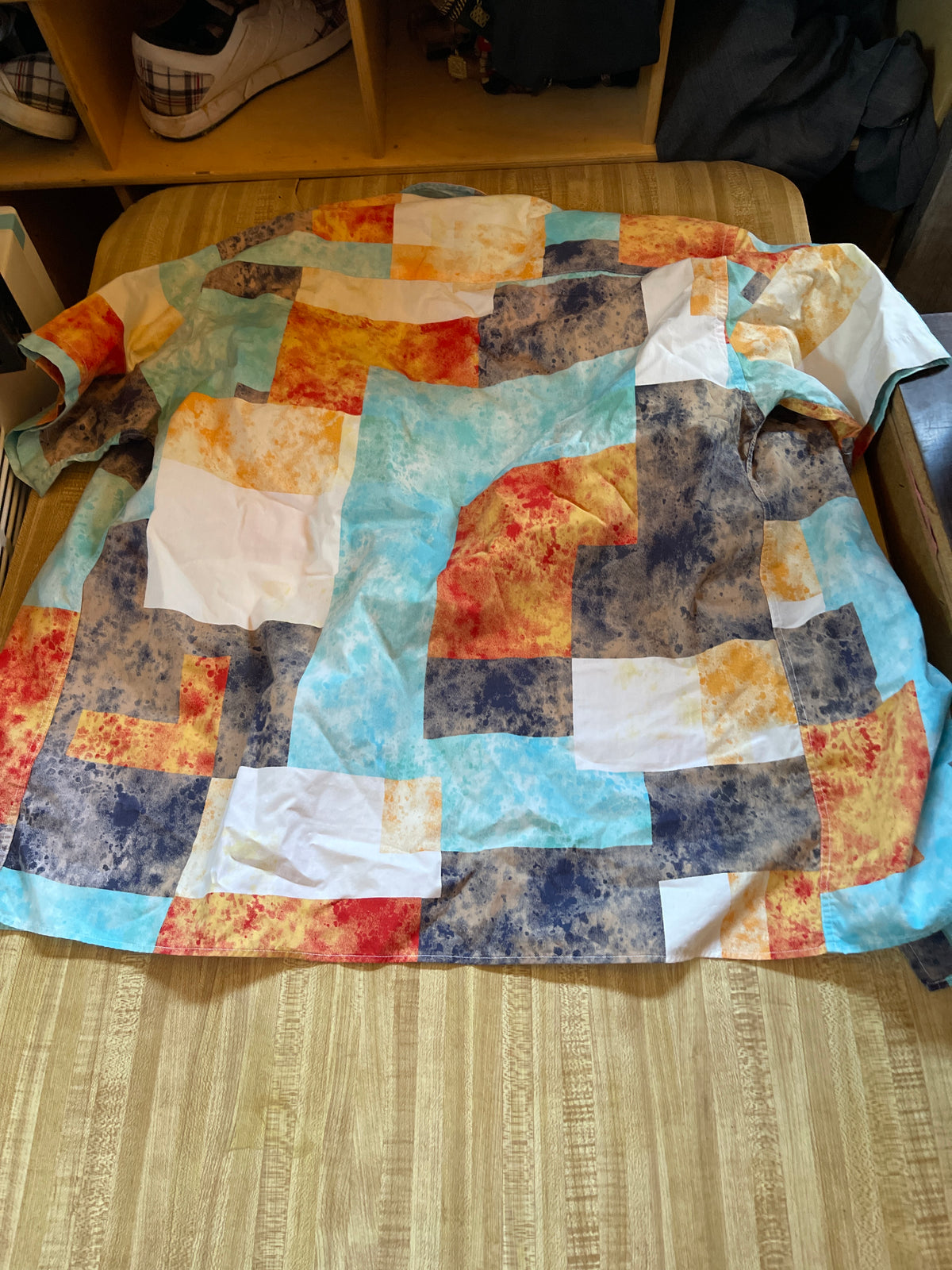 Riscatto button up Large patchwork