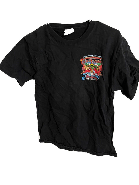 Black collectible event t shirt medium with colorful graphic design on chest by 1118 Emporium