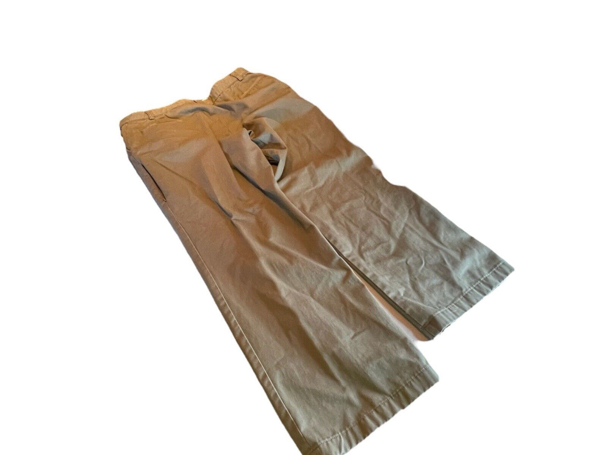 Beige men's tactical pants for work made from durable fabric with multiple pockets