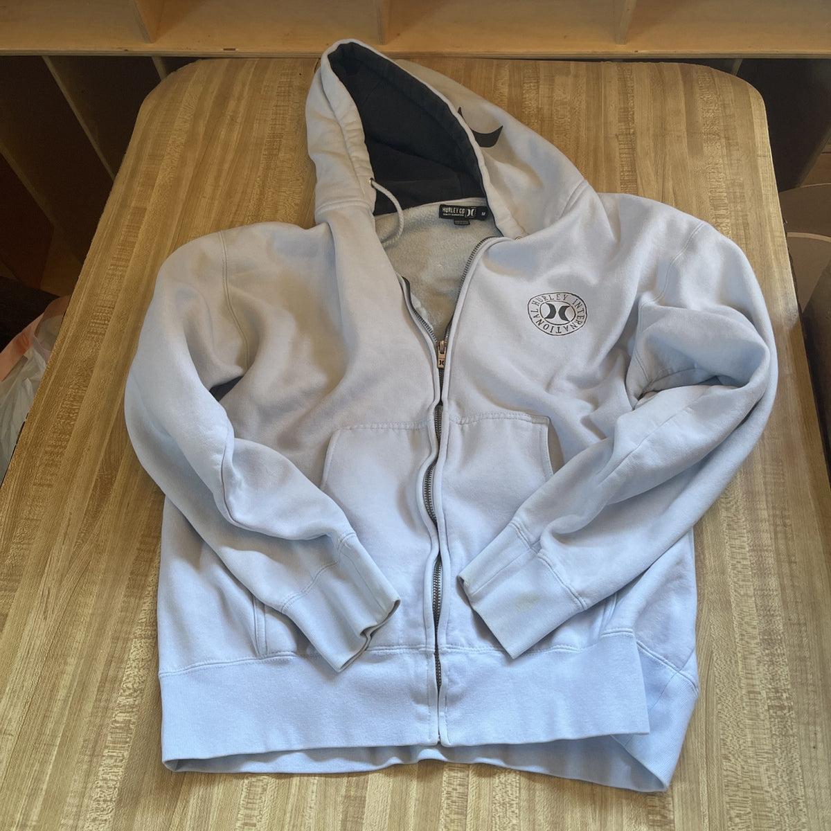 hurley full zip hoodie Medium 