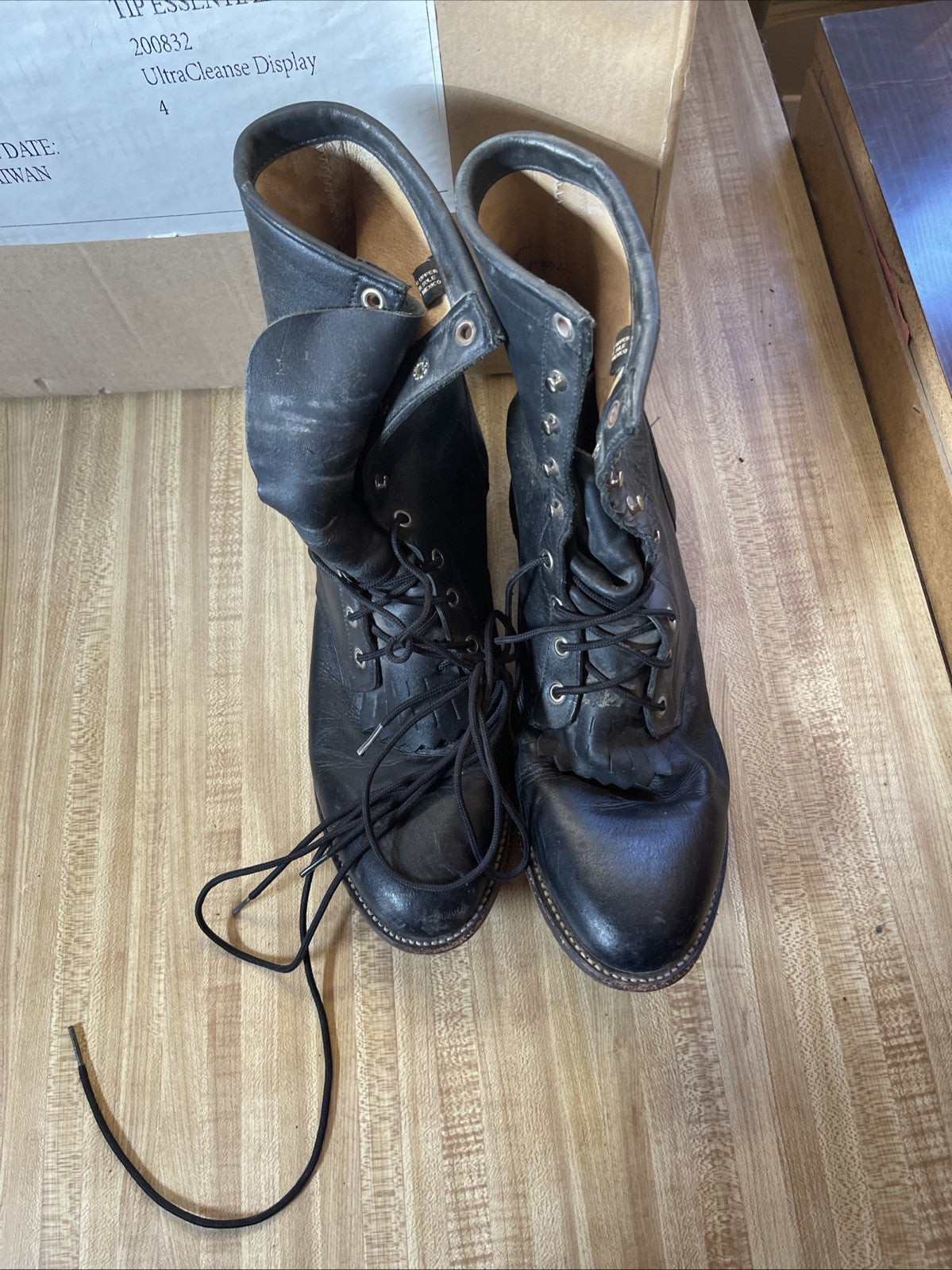 Justin Lace Up Boots 11