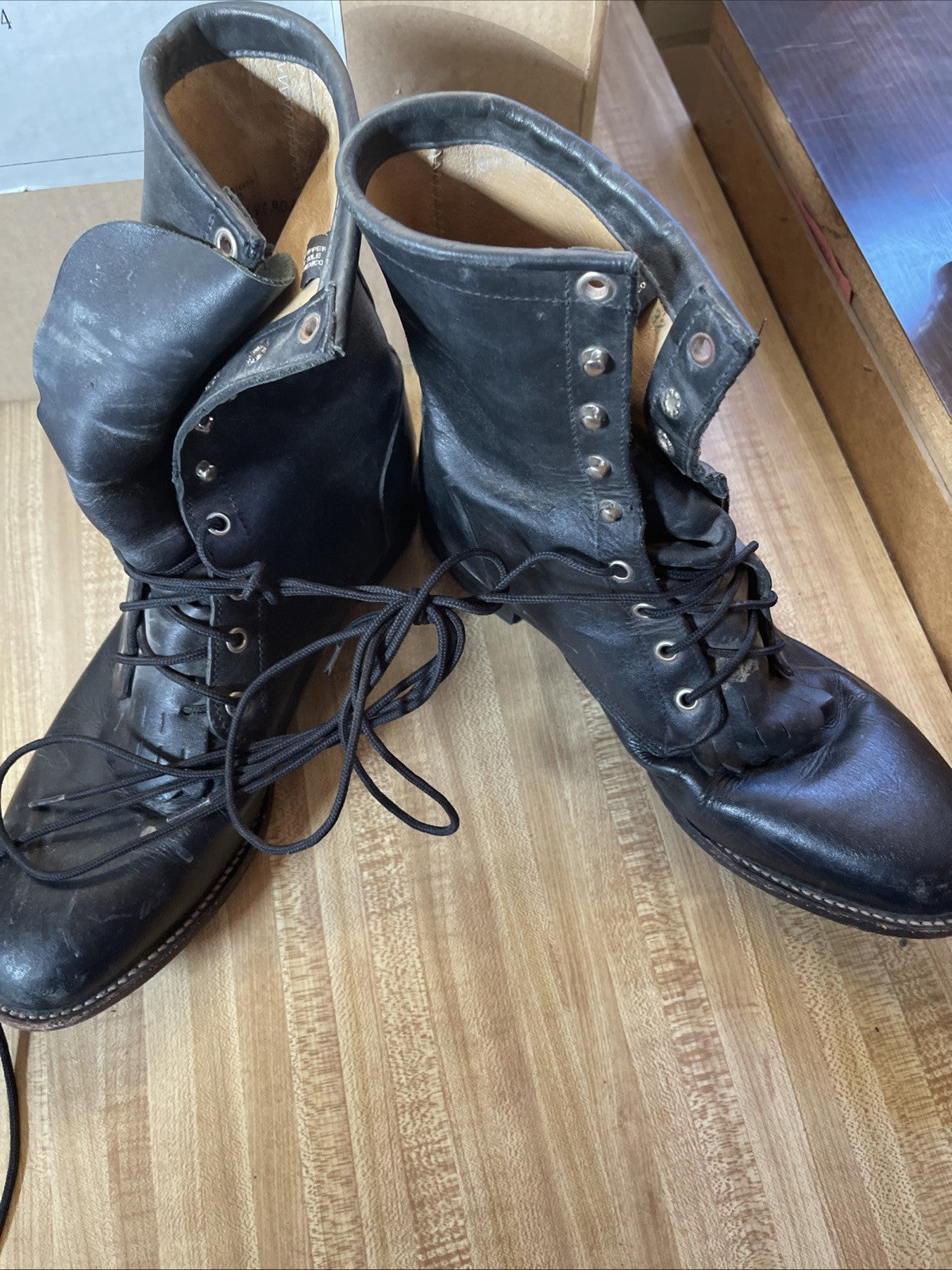 Justin Lace Up Boots 11