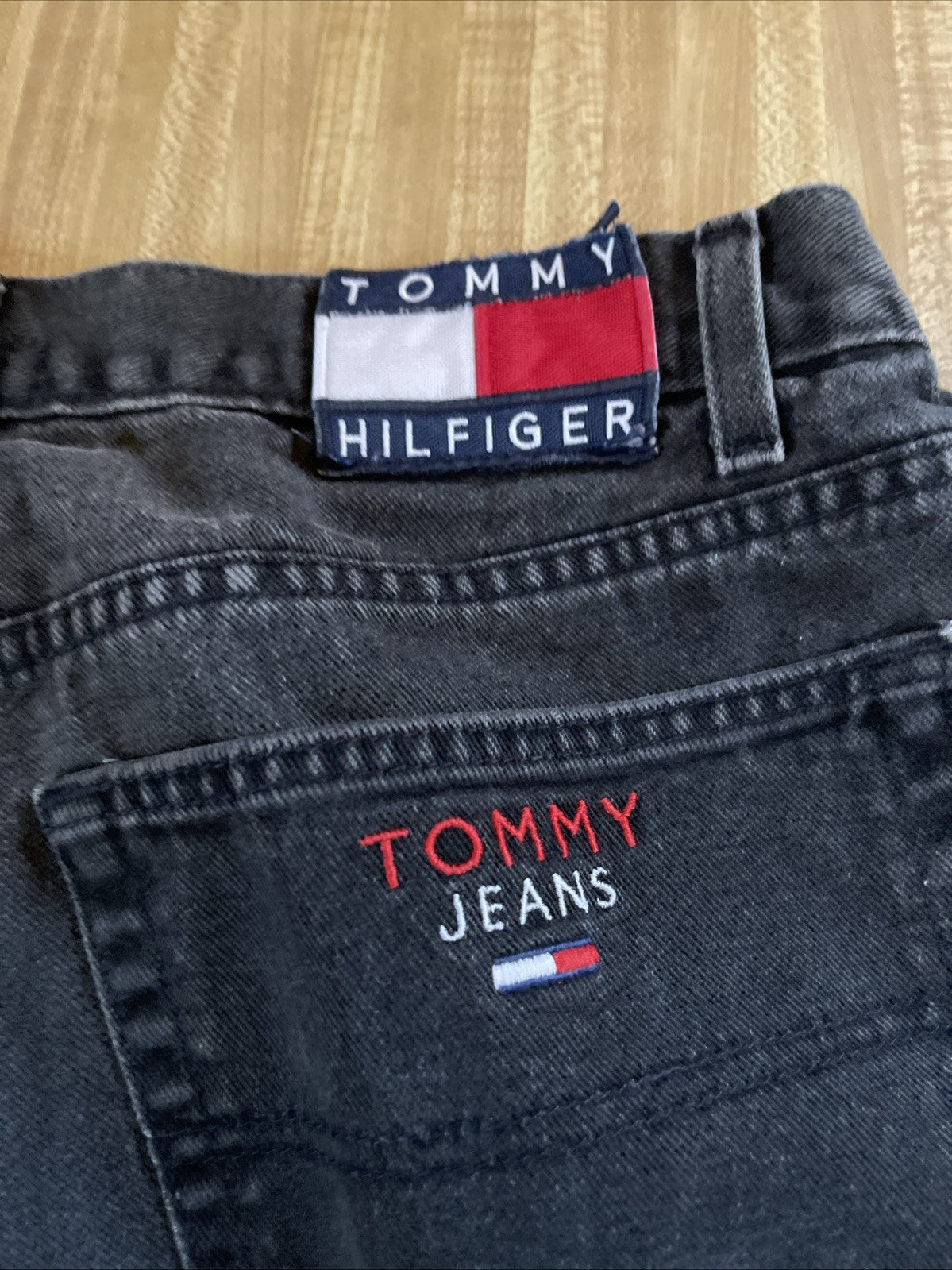 Vintage Tommy Jeans Made In USA Wide Leg 36x32