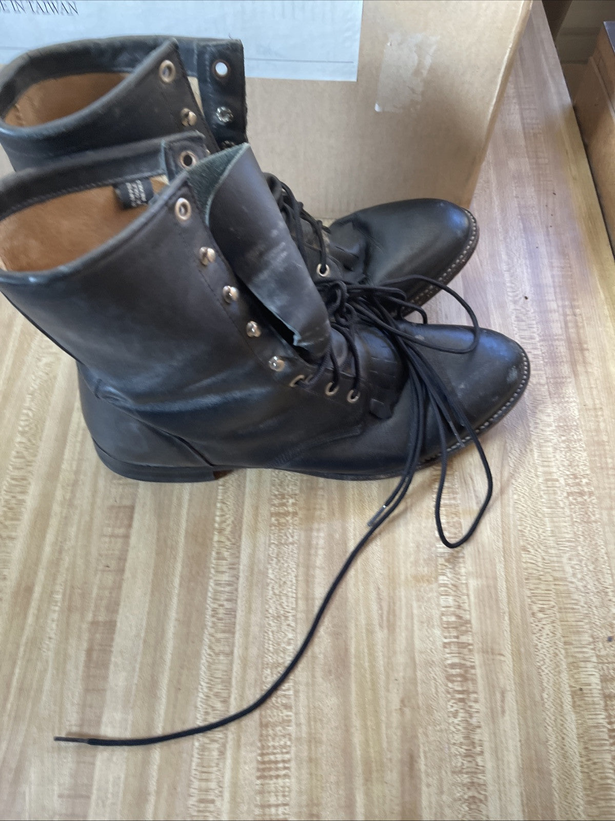 Justin Lace Up Boots 11
