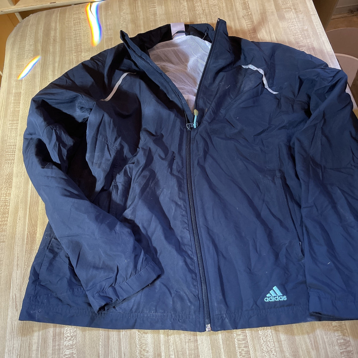 adidas windbreaker jacket large 