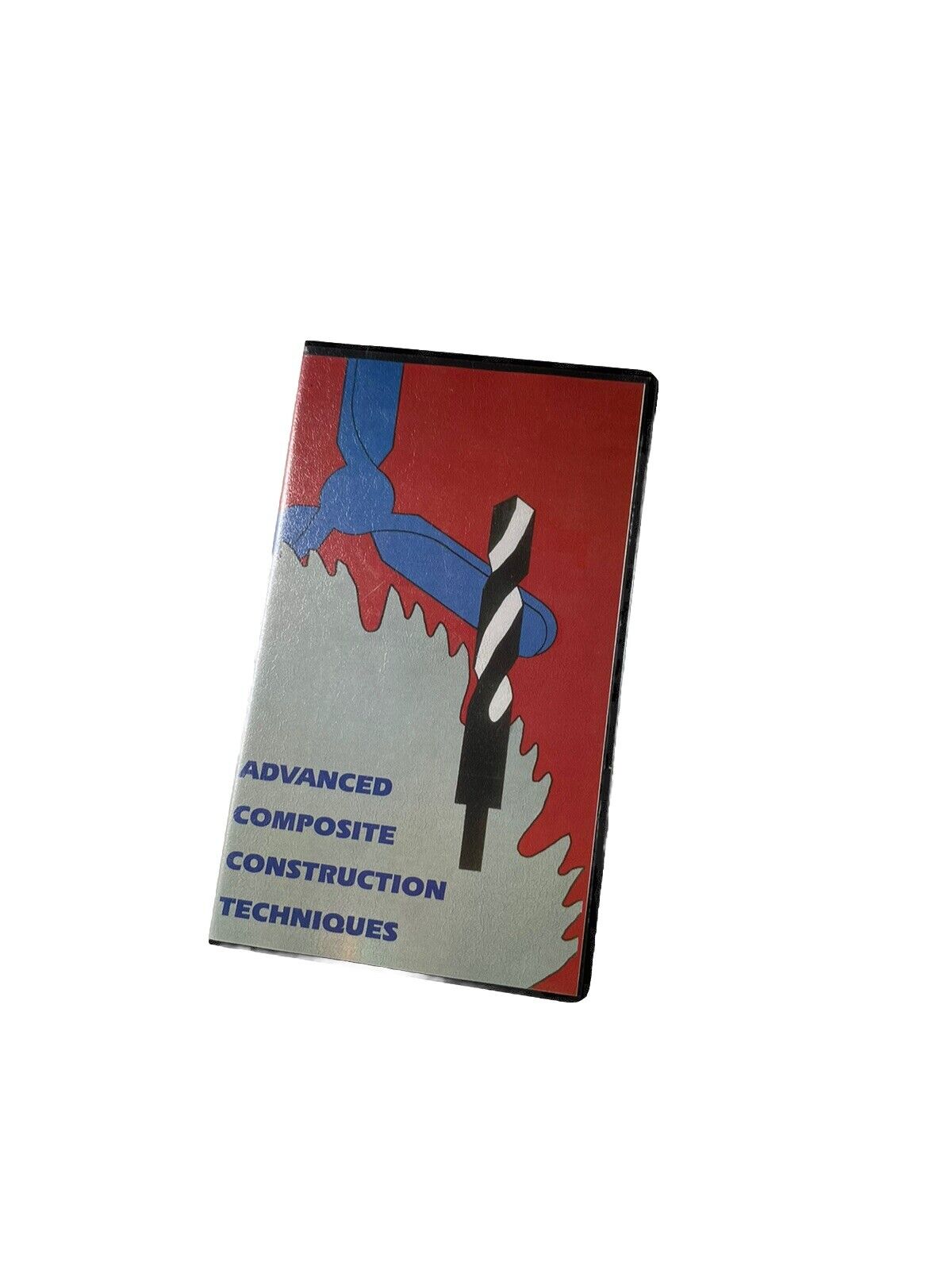 Vintage construction instructional video DVD titled Advanced Composite Construction Techniques with saw blade and drill bit design